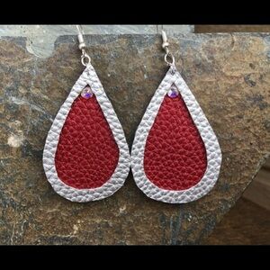 Faux Leather Earrings​